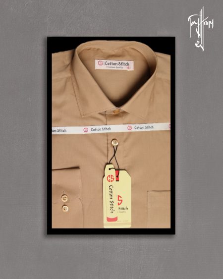 Khaki Full Sleeve Formal Shirt