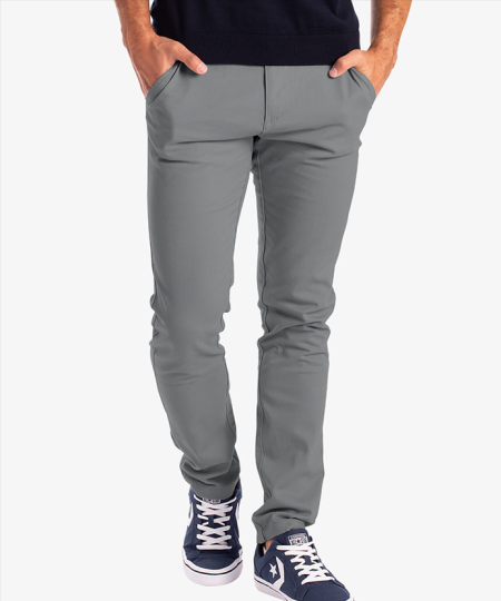 Men’s Premium Gabardine Pant Silver