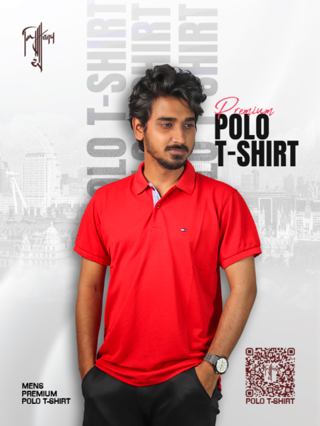 Premium Polo T-shirt (Red)